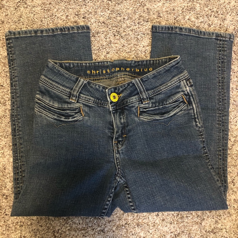 Christopher Blue Cropped Denim